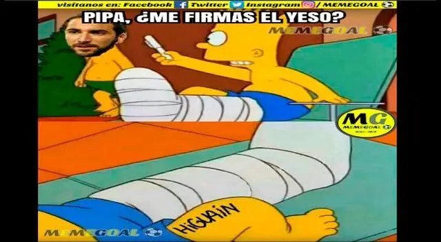 Delirantes memes por doblete de Gonzalo Higuaín en semifinal de Champions League