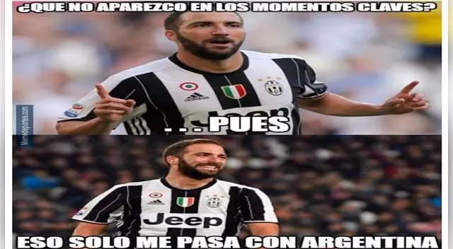 Delirantes memes por doblete de Gonzalo Higuaín en semifinal de Champions League