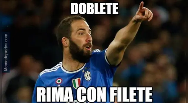 Delirantes memes por doblete de Gonzalo Higuaín en semifinal de Champions League