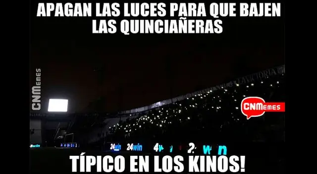 En el Alianza Lima vs. Real Garcilaso, se fue la luz en Matute. Foto: Twitter