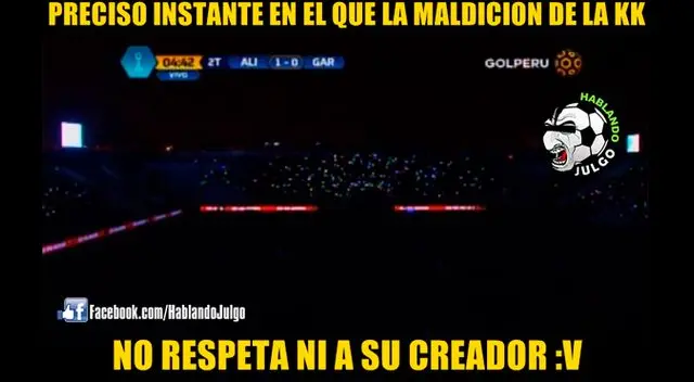 En el Alianza Lima vs. Real Garcilaso, se fue la luz en Matute. Foto: Twitter