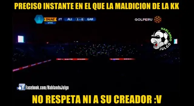 En el Alianza Lima vs. Real Garcilaso, se fue la luz en Matute. Foto: Twitter