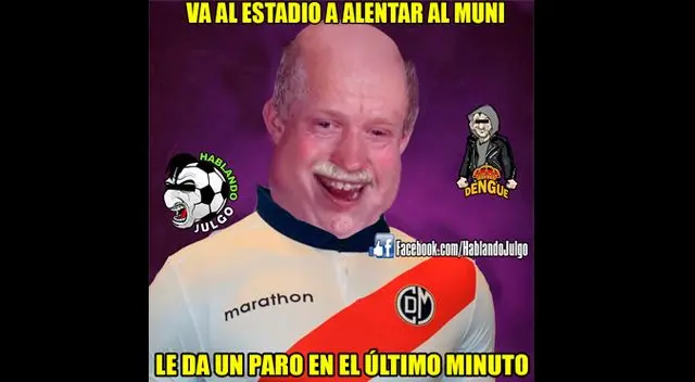 Victoria de Universitario de Deportes provocó graciosos memes. Foto: Internet