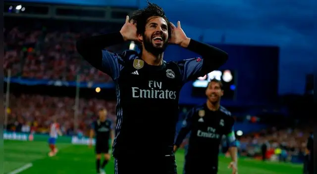 En el Real Madrid vs. Atlético Madrid, Isco metió el 2-1 en la Champiosn League.