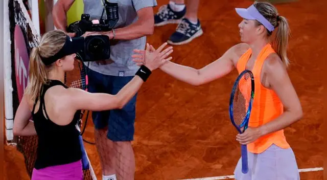 Abierto de Madrid: Maria Sharapova y Eugenie Bouchard en fuego cruzado tras victoria de la canadiense [VIDEO]