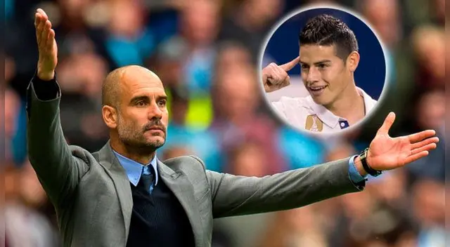 Pep Guardiola desea a James Rodríguez en el Manchester City. Pep Guardiola desea a James Rodríguez en el Manchester City.