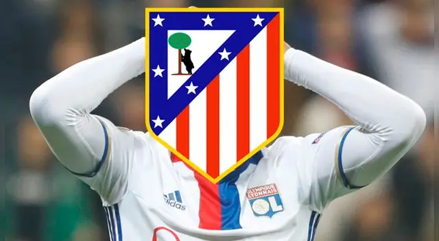 Alexandre Lacazette con pie y medio en el Atlético Madrid. Alexandre Lacazette con pie y medio en el Atlético Madrid.