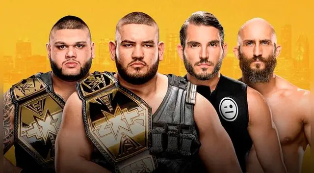En NXT Takeover Chicago, The Authors of Pain vs. DIY (Johnny Gargano & Tommaso Ciampa) por el Campeonato en Parejas.