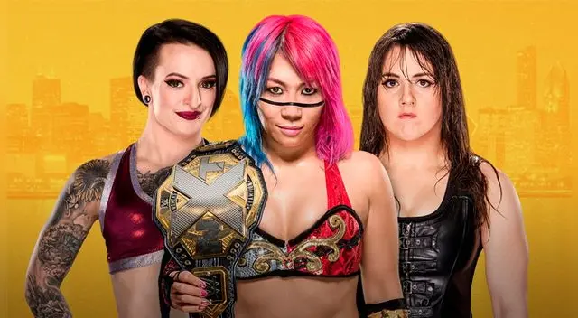 En NXT Takeover Chicago, Asuka vs. Nikki Cross vs. Ruby Riot por el Campeonato Femenino de NXT.