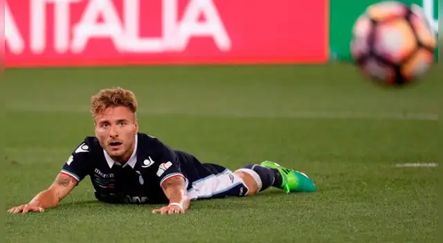 Ciro Inmobile se peridó un gol cantado frente a la Juventus.