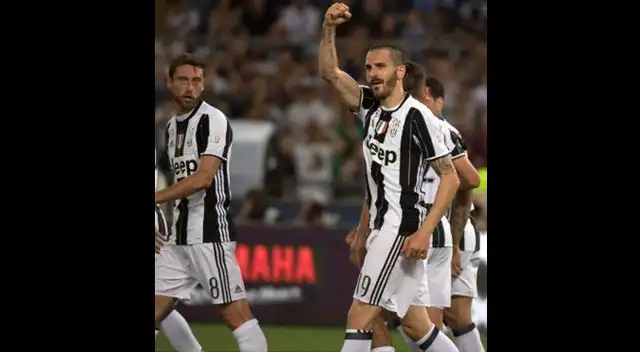 Leonardo Bonucci marcó el 2-0 para la Juventus.