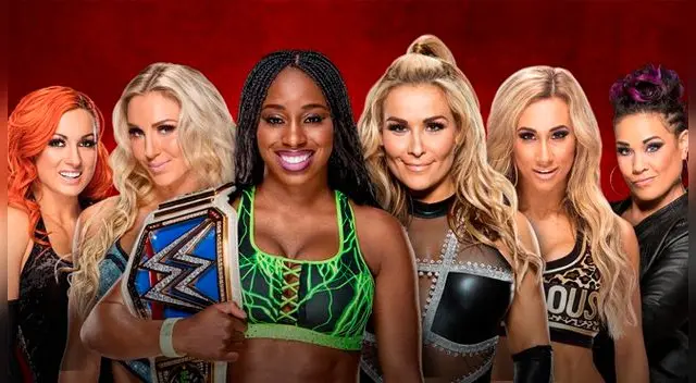 En WWE Backlash 2017, Naomi, Charlotte Flair & Becky Lynch vs. Natalya, Carmella & Tamina. En WWE Backlash 2017, Naomi, Charlotte Flair & Becky Lynch vs. Natalya, Carmella & Tamina.
