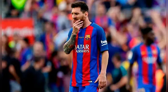 Lionel Messi no podía creer que Eibar se adelantó en el marcador. Fuente: AP Lionel Messi no podía creer que Eibar se adelantó en el marcador. Fuente: AP