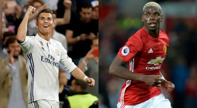 Cristiano Ronaldo y Paul Pogba, figuras estelares del Real Madrid y Manchester United. Cristiano Ronaldo y Paul Pogba, figuras estelares del Real Madrid y Manchester United.