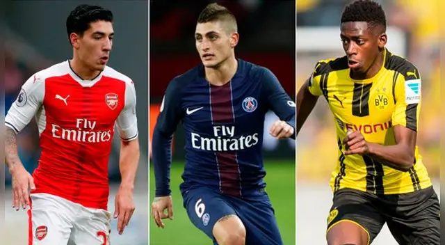 Héctor Bellerín, Marco Verratti, Ousmane Dembélé. Héctor Bellerín, Marco Verratti, Ousmane Dembélé.