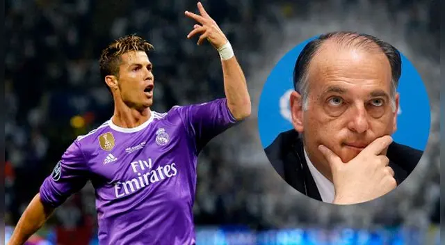 Javier Tebas, presidente de la Liga español mostró su apoyo total a Cristiano Ronaldo tras ser denunciado por fraude a la Hacienda