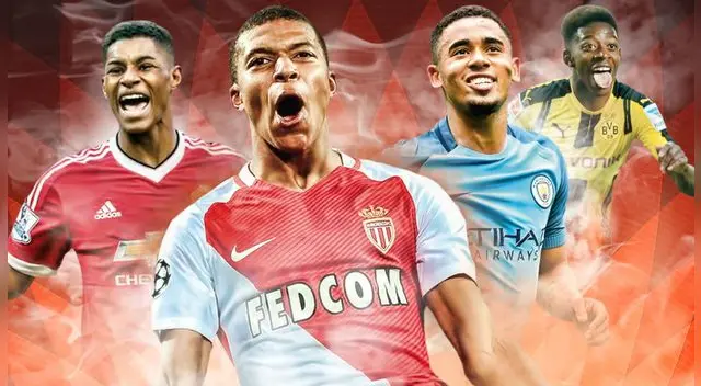 Kylian Mbappé y los juveniles más cotizados del momento