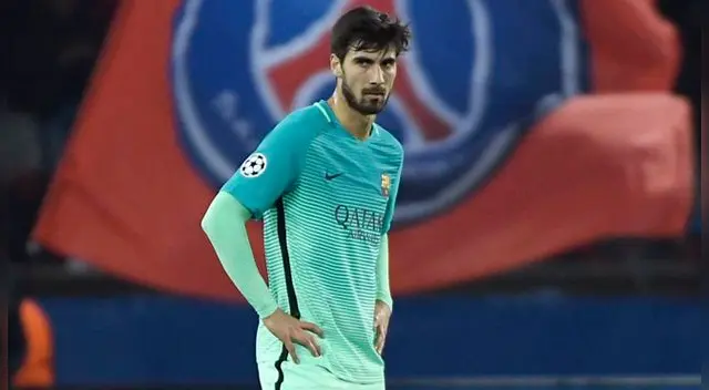 André Gomes tras la derrota 4-0 del Barcelona ante PSG. André Gomes tras la derrota 4-0 del Barcelona ante PSG.