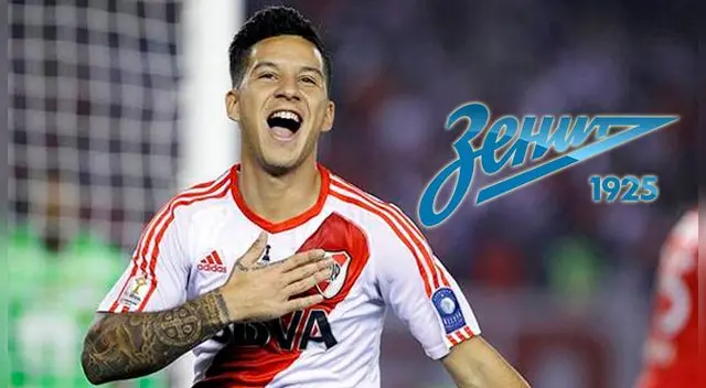 Sebastián Driussi celebra un gol a Santa Fe.