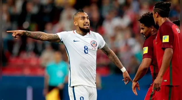 Arturo Vidal  sigue coleccionando amigos, esta vez casi se va a las manos contra los portugueses por la Copa Confederaciones