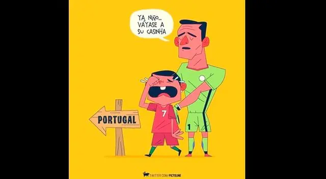 Memes de la derrota de Portugal en penales ante Chile por la Copa Confederaciones 2017. Foto: Internet. Memes de la derrota de Portugal en penales ante Chile por la Copa Confederaciones 2017. Foto: Internet.
