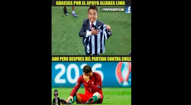 Memes de la derrota de Portugal en penales ante Chile por la Copa Confederaciones 2017. Foto: Internet. Memes de la derrota de Portugal en penales ante Chile por la Copa Confederaciones 2017. Foto: Internet.