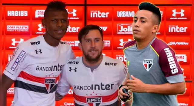 Robert Arboleda y Jonathan Gómez durante su presentación en el Sao Paulo.