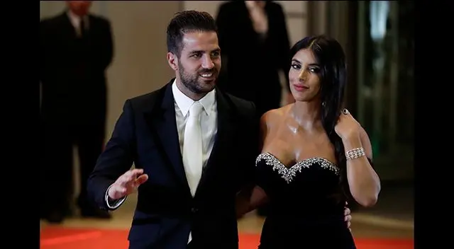 Cesc Fabregas y Daniella Semaan.