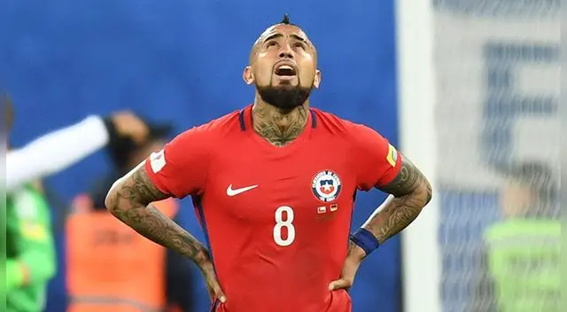 Arturo Vidal se lamenta la final perdida en la Copa Confederaciones.