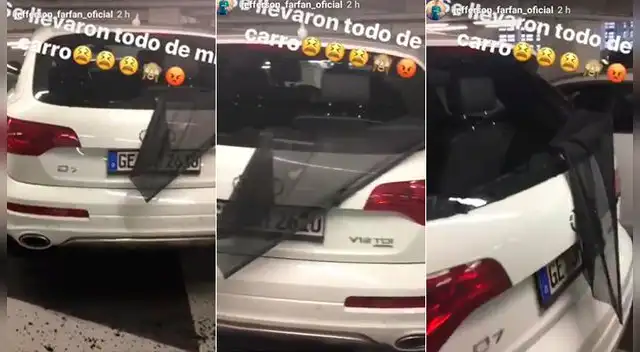 Jefferson Farfán sufrió el robo de su carro.