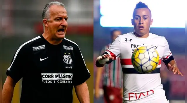 Dorival Júnior y Christian Cueva. Dorival Júnior y Christian Cueva.