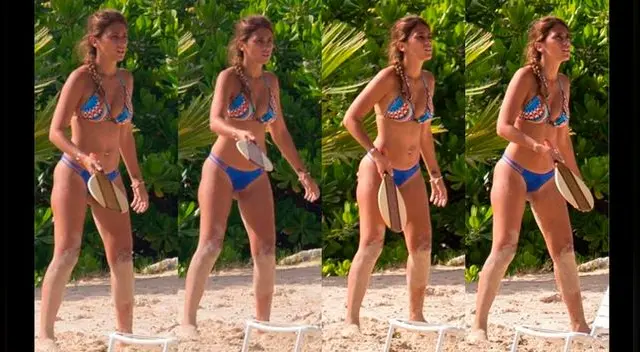 Lionel Messi y Antonela Roccuzzo disfrutaron de vacaciones en las playas del Caribe. Foto Instagram