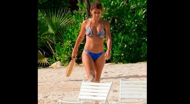 Lionel Messi y Antonela Roccuzzo disfrutaron de vacaciones en las playas del Caribe. Foto Instagram