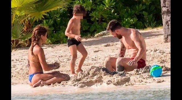 Lionel Messi y Antonela Roccuzzo disfrutaron de vacaciones en las playas del Caribe. Foto Instagram