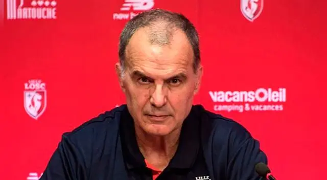 Marco Bielsa durante su presentación en el Lille.