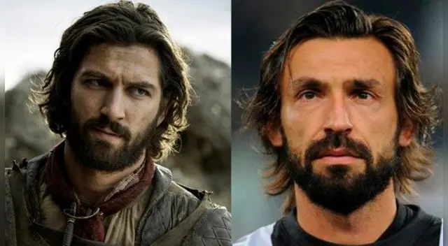 En Game of Thrones, Andrea Pirlo es igualiato a Daario Naharis. En Game of Thrones, Andrea Pirlo es igualiato a Daario Naharis.