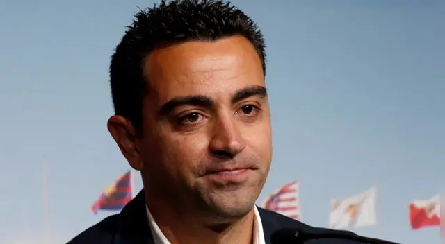 Xavi Hernández le 'dio' con palo al cuadro 'azulgrana'.