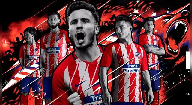 Atlético de Madrid presentó su nueva indumentaria para la temporada 2017-18