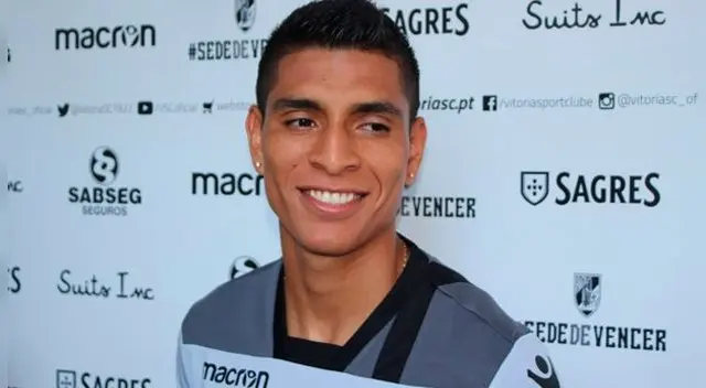 Paolo Hurtado durante una entrevista con el Vitoria. Paolo Hurtado durante una entrevista con el Vitoria.