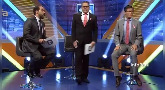 Gonzalo Núlez y Erick Osores cuestionaron el arbitraje de Jesús Cartagena. Foto: Fútbol en América (América Televisión) Gonzalo Núlez y Erick Osores cuestionaron el arbitraje de Jesús Cartagena. Foto: Fútbol en América (América Televisión)