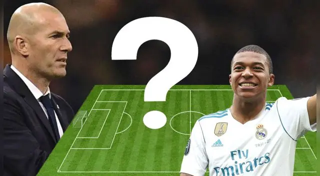 Real Madrid: así formará Zinedine Zidane con la llegada de Kilyan Mbappé