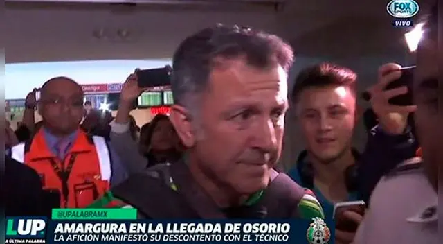 Juan Carlos Osorio a su llegada la ciudad de México.