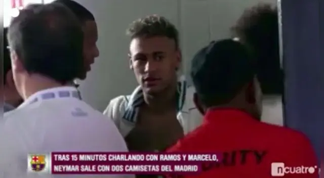 Neymar tuvo este gesto en el vestuario del Real Madrid. Foto: ncuatro / VIDEO: ncuatro Neymar tuvo este gesto en el vestuario del Real Madrid. Foto: ncuatro / VIDEO: ncuatro