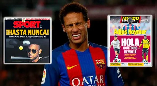 Prensa catalana dedica brutal portada a Neymar por irse de Barcelona al PSG