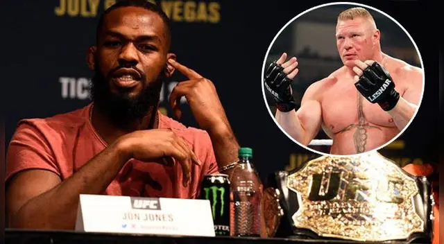 Jon Jones desea a como de lugar pelear contra Brock Lesnar. ¿Será en UFC o WWE? Foto: UFC.com
