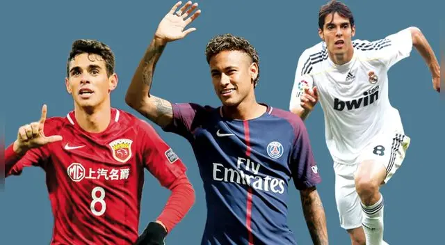 Neymar y el ránking de jugadores brasileños más caros de la historia
