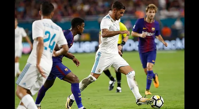 Theo durante el amistoso ante Barcelona por la International Champions Cup 2017.