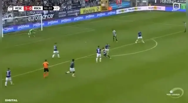 Cristian Benavente sorprendió a todos con este golazo en el Sporting Charleroi. Foto: Dailymotion Cristian Benavente sorprendió a todos con este golazo en el Sporting Charleroi. Foto: Dailymotion