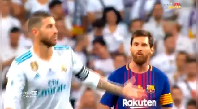 En el Real Madrid vs. Barcelona, Sergio Ramos provocó a Lionel Messi y el argentino lo insultó.