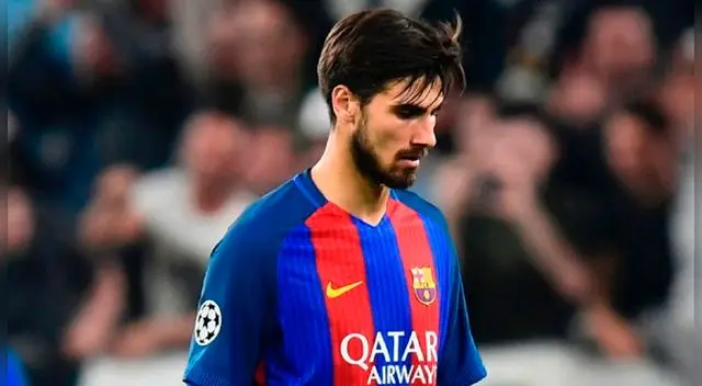 André Gomes durante un partido del Barcelona.